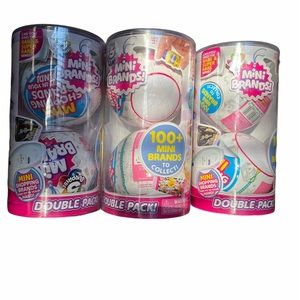 Quantity 3 Dual Pack Zuru Mini Brands (6 balls)